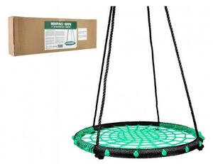 Teddies Houpací kruh zelený 100 cm provazový výplet v krabici 75x26x12cm 00110020-XG