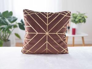 Mikroplyšový povlak na polštářek 45 × 45 cm – Golden 3