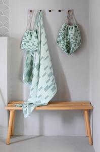 Lapuan Kankurit Lněný ručník Koodi, zeleno-mátový