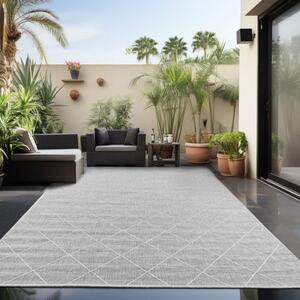 Vopi | Venkovní kusový koberec Zagora 4512 grey - 80 x 150 cm