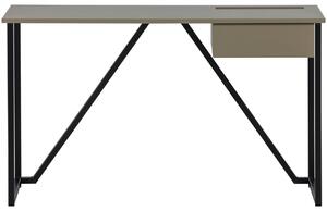 -25 % Dny MOMENTI– WOOOD Hnědošedý dřevěný pracovní stůl New Julius 126 x 53 cm