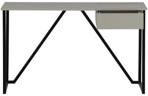 -25 % Dny MOMENTI– WOOOD Šedobéžový dřevěný pracovní stůl New Julius 126 x 53 cm