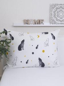 MK Lůžkoviny Bavlněný povlak na polštář Renforcé 70 x 90 cm - Vlci