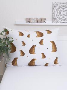 MK Lůžkoviny Bavlněný povlak na polštář Renforcé 70 x 90 cm - Medvědi