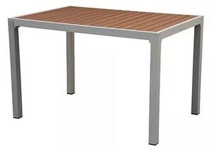 Zahradní stůl MARLON bílý/přírodní 140×80 cm Exteriér | Zahradní stoly