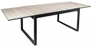 Zahradní rozkládací stůl EBBY antracit/šedý100×150-260 Exteriér | Zahradní stoly