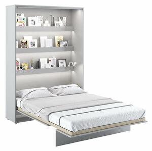 Vysoká sklápěcí postel dvoulůžko MONTERASSO, 140x200, šedá