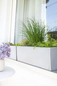 Truhlík FLOBO, sklolaminát, šířka 60 cm, šedá - beton design