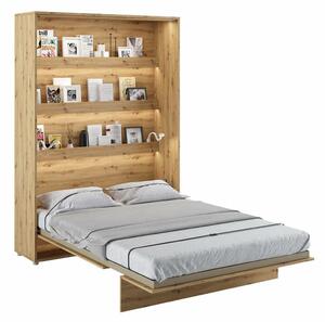 Vysoká sklápěcí postel dvoulůžko MONTERASSO, 140x200, dub artisan
