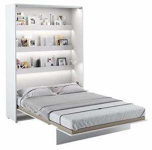 Vysoká sklápěcí postel dvoulůžko MONTERASSO, 140x200, bílá mat