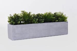 Truhlík FLOBO, sklolaminát, šířka 80 cm, šedá - beton design