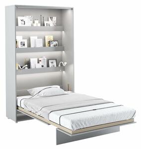 Vysoká sklápěcí postel ve skříni MONTERASSO, 120x200, šedá