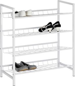 REGÁL NA BOTY, bílá, 63/70/30 cm Carryhome - Regály na boty