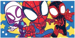 Bavlnená plážová osuška Spidey - motiv Připraveni do akce - 100% bavlna - 70 x 140 cm
