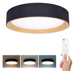 SOLIGHT LED osvětlení s dálkovým ovladačem Larios Black 48W 3360lm 39cm CCT