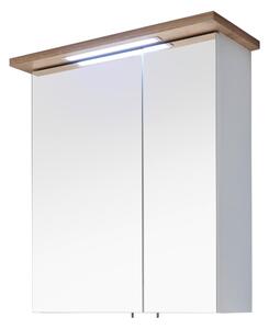 ZRCADLOVÁ SKŘÍŇKA, bílá, barvy dubu, 60/72/20 cm Xora - Zrcadlové skříňky