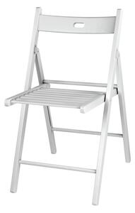 DEMA Dřevěná sklopná židle Buche, bílá 14156D