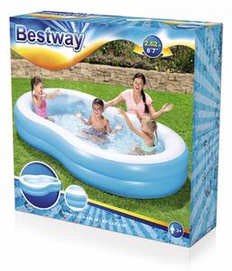 Bestway Bazén Bestway 54117, The Big Lagoon Family, dětský, nafukovací, 2,62x1,57x0,46m 8050150