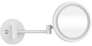Bemeta Design WHITE: Kosmetické zrcátko, ø 200 mm, s LED osvětlením - 112101144