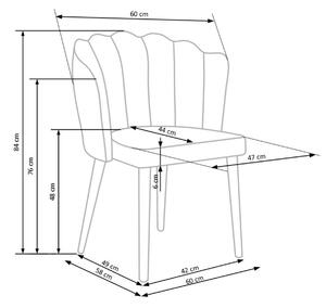 Jídelní židle SCK-386 růžová