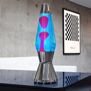 Mathmos Astro, originální lávová lampa, 1x35W, modrá s růžovou lávou, 43cm