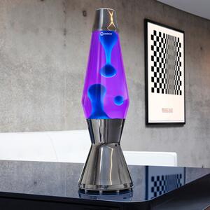 Mathmos Astro, originální lávová lampa, 1x35W, fialová s tyrkysovou lávou, 43cm
