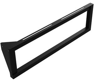 Bemeta Design Konzole umyvadlová s držákem ručníků levá, 490 mm, zátěž 50 kg, černá - 201541050