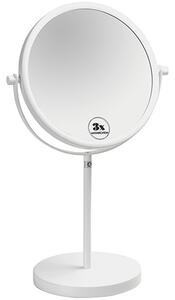 Bemeta Design WHITE: Kosmetické zrcátko, ø 200 mm, oboustranné, na postavení - 112201254