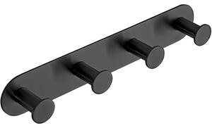 Bemeta Design EASY: Věšák, se 4 háčky, černá - 163106390