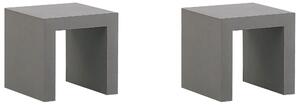 Sada 2 zahradních židlí TARANTO Beton Šedá