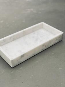Mramorový podnos Marble Tray White 30x15 cm Humdakin