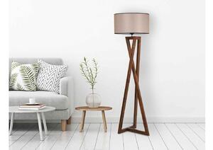 Designová stojanová lampa Thea 166 cm ořech - Skladem