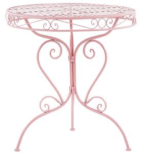 Bistro stolek ALBINIA 70 cm 70 cm Kov Růžová