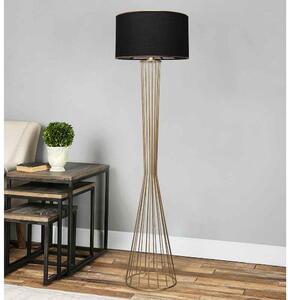 Designová stojanová lampa Fellini 155 cm černá / zlatá