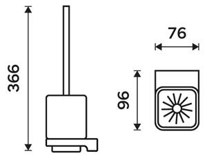 Nimco WC štětka MAYA - MA 29094KN-26