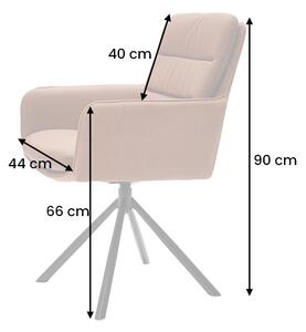 Designová otočná židle Maddison koňaková