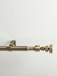 Garnýž jednořadá Marco - staré zlato 120 - 210 cm