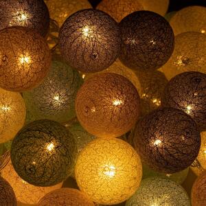 SPRINGOS LED bavlněné koule 5,5 m, 20 LED CL0152