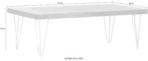 Massive home | Designový konferenční stolek 110x60 Bone z masivní akácie MH68138-110