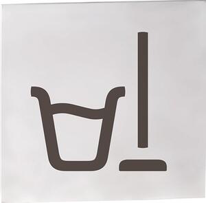 Bemeta Design Ikona - Úklidová místnost, čtverec, mat - 111057005