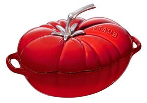 Hrnec s poklicí ve tvaru rajčete 2,9L litinový STAUB (Barva-červená)