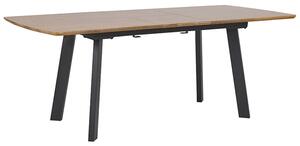 Rozkládací jídelní stůl SALVADOR Tmavě hnědá 160/200 cm 90 cm