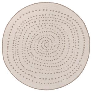 Hans Home | Kusový koberec Twin-Wendeteppiche 105414 Linen kruh – na ven i na doma - 140x140 (průměr) kruh