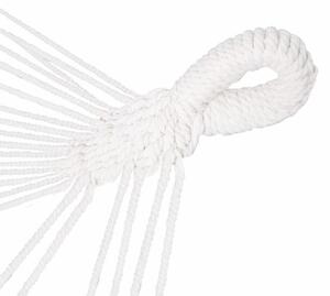 SPRINGOS Závěsné houpací křeslo 130x100 cm, bílé SPRINGOS BORGO II HM022-XG