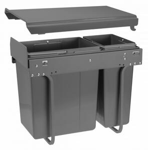 In-Design Odpadkový koš GATOR šířka 300 mm Členění odpadkového koše: 1x10l + 1x20l