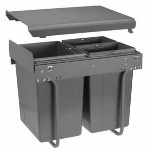 In-Design Odpadkový koš GATOR šířka 400 mm Členění odpadkového koše: 1x20l + 2x10l