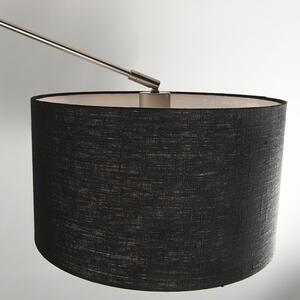 Závěsná lampa ocelová se stínidlem 35 cm nastavitelná černá - Blitz II