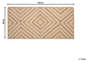 Bavlněný koberec 80 x 150 cm béžový PIRLI