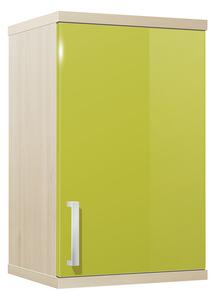 Koupelnová skříňka závěsná K8 barva skříňky: akát, barva dvířek: lemon lesk
