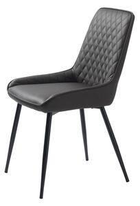 Designová jídelní židle Dana tmavě hnědá koženka